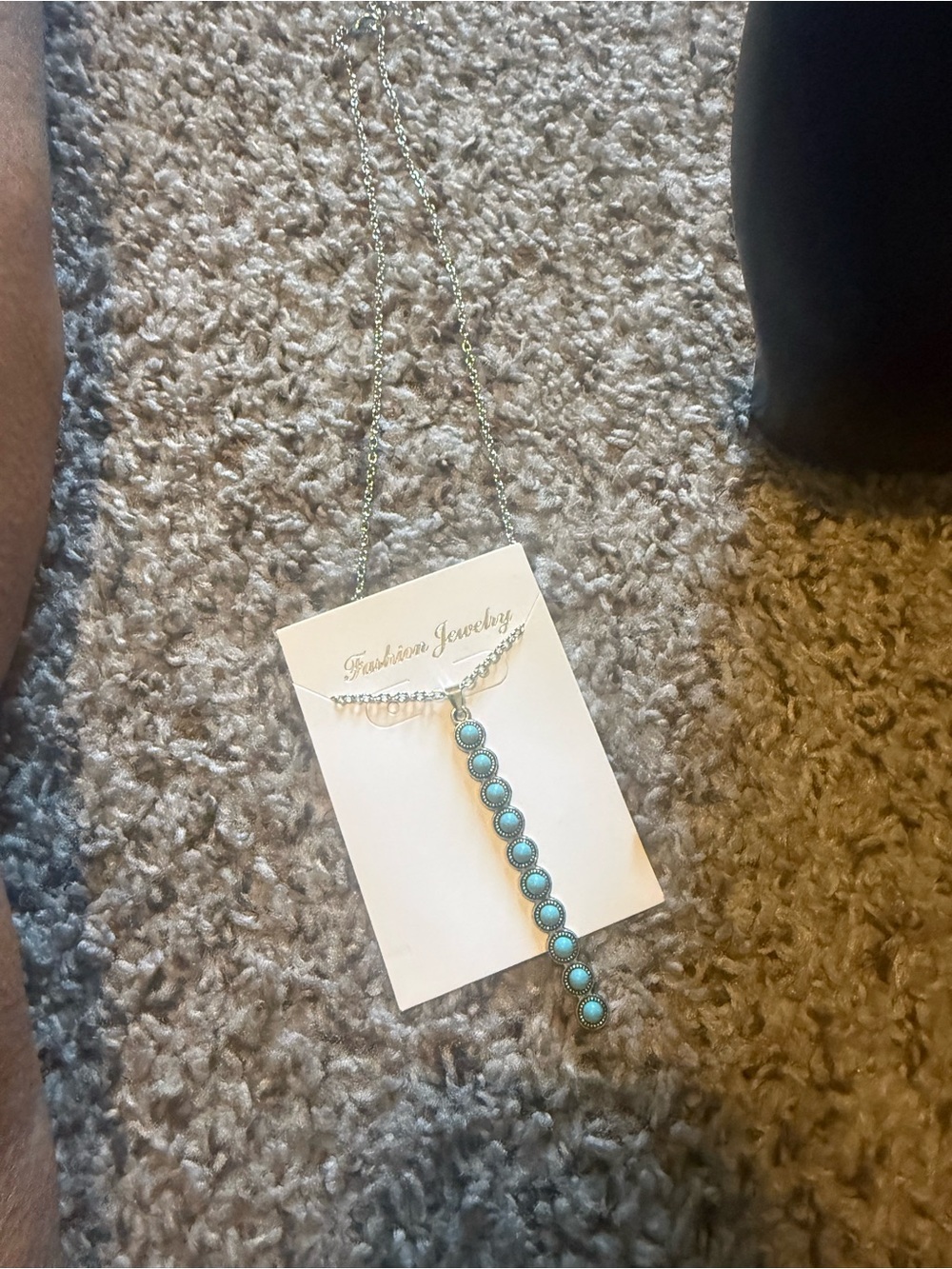 Turquoise Drop Pendant Necklace - Fashion Jewelry 8